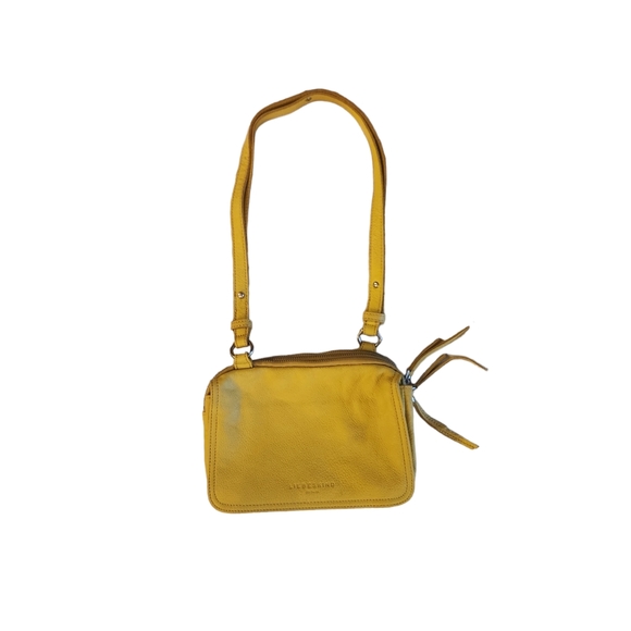 Leibeskind Handbags - Leibeskind MaikeF8 Berlin Yellow Crossbody Purse Minimalist  100% Cow Leather